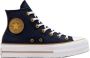 Converse Hoge Top Lift Platform Sneakers Blue Dames - Thumbnail 5