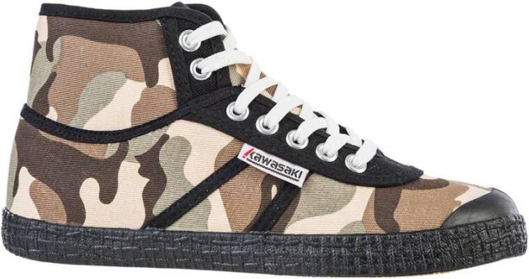 Kawasaki Camouflage Canvas Sneakers Multicolor Dames