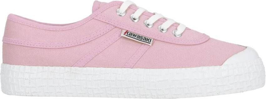 Kawasaki Originele Canvas Sneakers Comfort Stijl Pink Heren