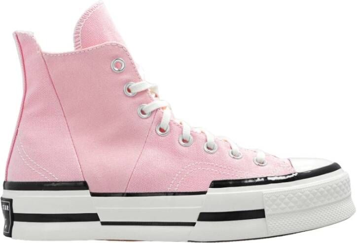 Converse Roze Hi-Top Sneakers Logo Rubberen Zool Pink Dames