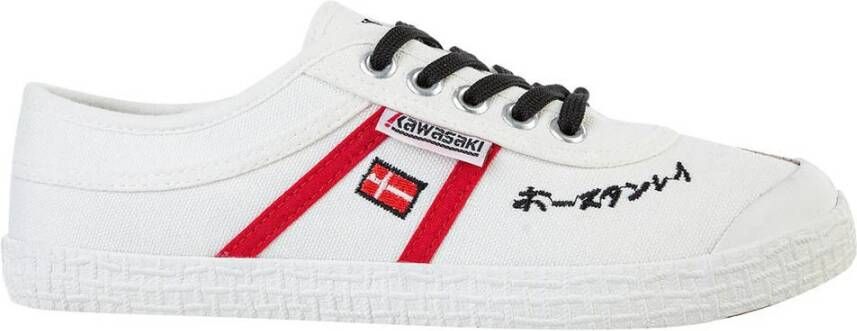 Kawasaki Canvas Signature Sneakers White Heren
