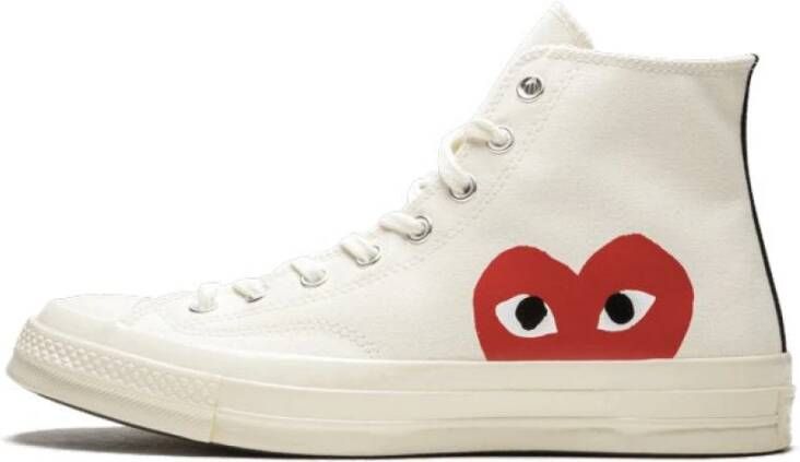 Comme des Garçons Play Zwarte Canvas Chuck Taylor 70 High-Top Sneakers Zwart Unisex