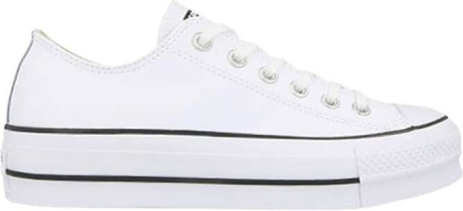 Converse Chuck Taylor All Star Lift Ox Lage sneakers Leren Sneaker Dames Wit - Foto 2