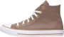 Converse Taupe Herringbone High Top Sneakers Beige Dames - Thumbnail 6