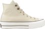 Converse Chuck Taylor All Star Lift Hi Sneakers Leren Sneaker Dames Beige - Thumbnail 2