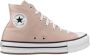 Converse Verhoogde Stoffige High-Top Sneakers Pink Dames - Thumbnail 2