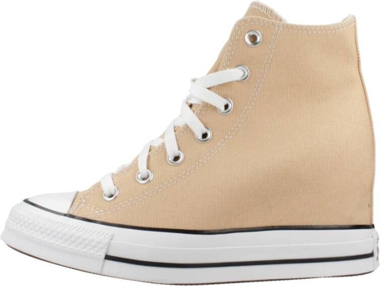 CONVERSE Sneakers hoog 'CTAS' camel zwart wit