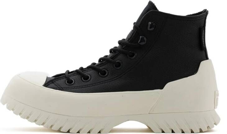 Converse Zwarte Leren Waterdichte Chunky Sneakers Black