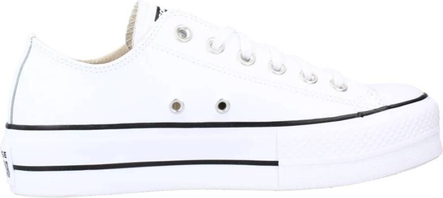 Converse Chuck Taylor All Star Lift Ox Lage sneakers Leren Sneaker Dames Wit