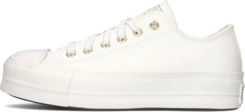 Converse Witte Platform Sneakers Trendy Casual Sporty White Dames