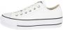 Converse Chuck Taylor All Star Lift Ox Lage sneakers Leren Sneaker Dames Wit - Thumbnail 20