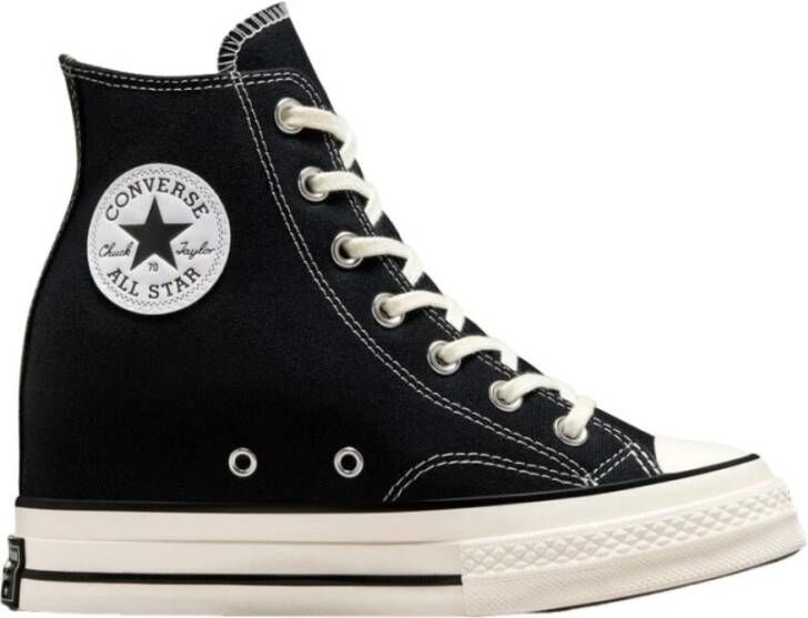 Converse Zwarte Canvas Platform Sneakers