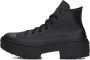 Converse Zwarte Hoge Top Lugged Hiel Sneakers Black Dames - Thumbnail 1