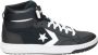 Converse Zwarte Leren Hoge Sneakers voor Heren Zwart Heren - Thumbnail 1