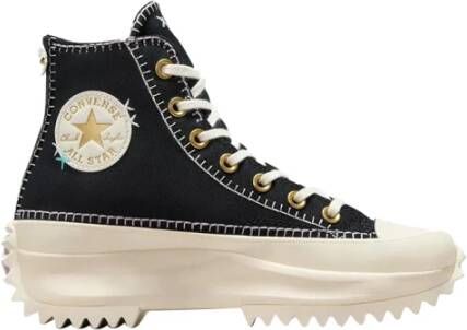 Converse Hoge Platform Sneakers Met Stiksels Black Dames