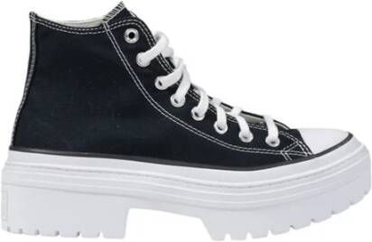 Converse Zwarte hoge sneakers met profielzool Black Dames