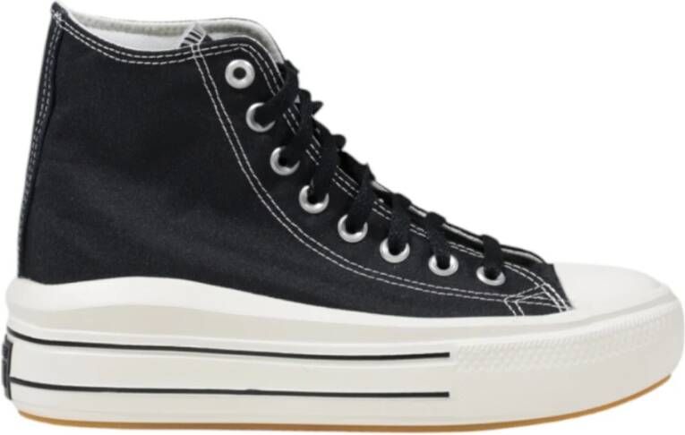 Converse Zwarte Veterschoenen van Leer