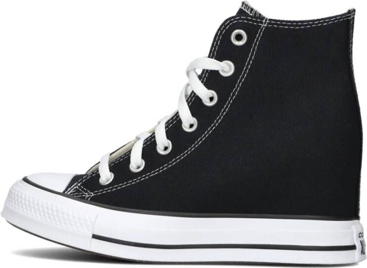 Converse Ctas Wedge Dames Schoenen Zwart Maat: 37.5 Canvas Foot Locker