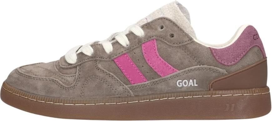COOLWAY Lage Sneakers Dames Goal Maat: 41 Materiaal: Suède Kleur: Grijs