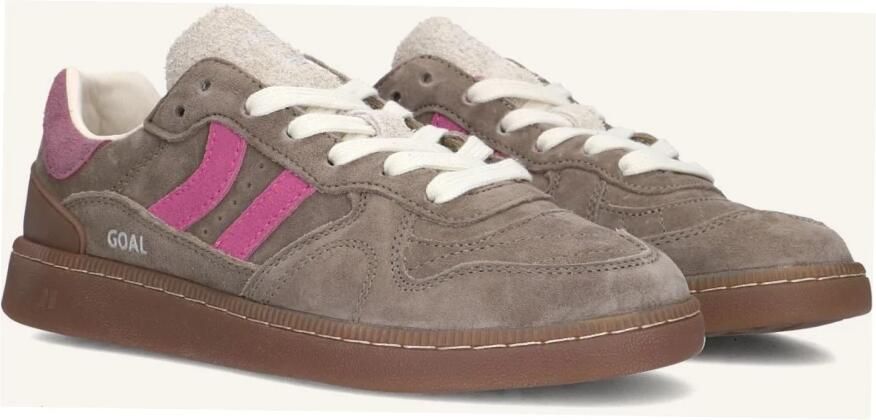 COOLWAY Lage Sneakers Dames Goal Maat: 41 Materiaal: Suède Kleur: Grijs - Foto 3