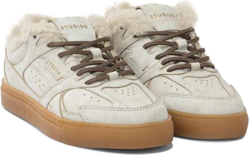 Copenhagen Studios Copenhagen CPH63 witte damessneaker vintage look met wol gevoerd - Foto 4