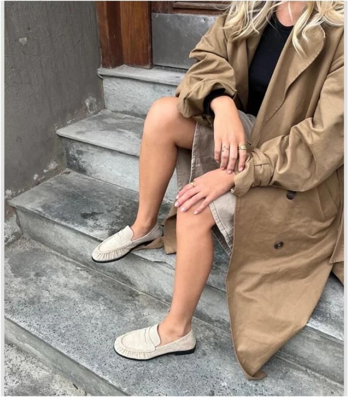 Copenhagen Shoes Paris and Me S. suède loafers beige - Foto 5
