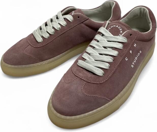 Copenhagen Shoes Donkerroze Suède Damessneaker