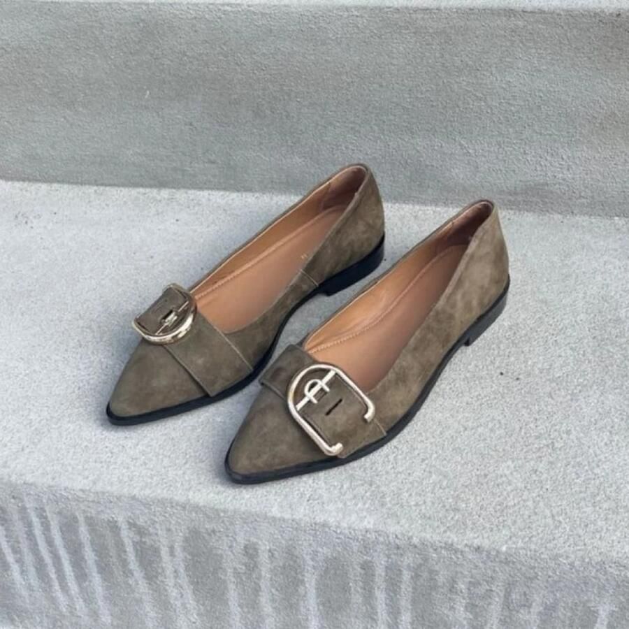 Copenhagen Shoes suède loafers donkergroen - Foto 6
