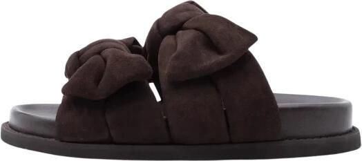 Copenhagen Shoes suède slippers donkerbruin