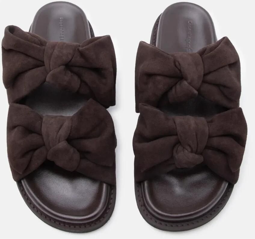 Copenhagen Shoes suède slippers donkerbruin - Foto 5