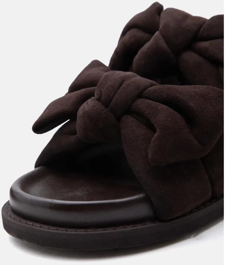 Copenhagen Shoes suède slippers donkerbruin - Foto 8