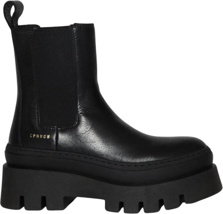 Copenhagen Shoes Zwarte Leren Chelsea Laarzen voor Dames Black Dames - Foto 7
