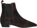 Copenhagen Shoes Stijlvolle Chelsea Boots met Puntige Neus - Bruin