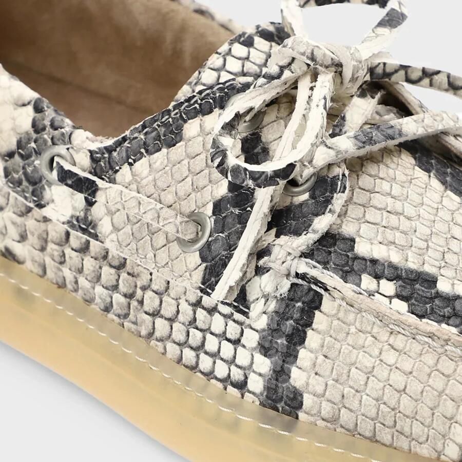 Copenhagen Studios Dames Instappers & Ballerina's Cph160 Snake Cream Multi - Foto 4