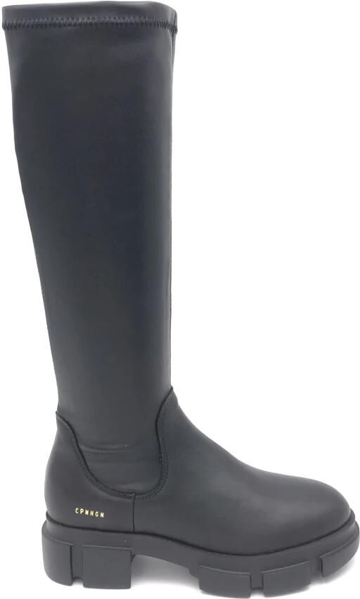 &Copenhagen Vegan Leren Hoge Laarzen Black Dames - Foto 2