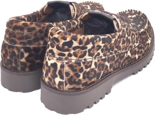 Copenhagen Low-Top Sneakers Bootschnürer CPH616 im Animalprint in bruin - Foto 3