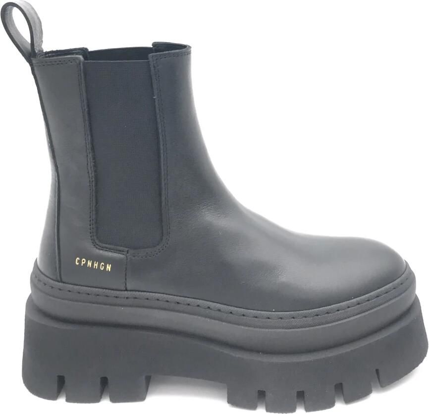 Copenhagen Shoes Zwarte Leren Chelsea Laarzen voor Dames Black Dames - Foto 4