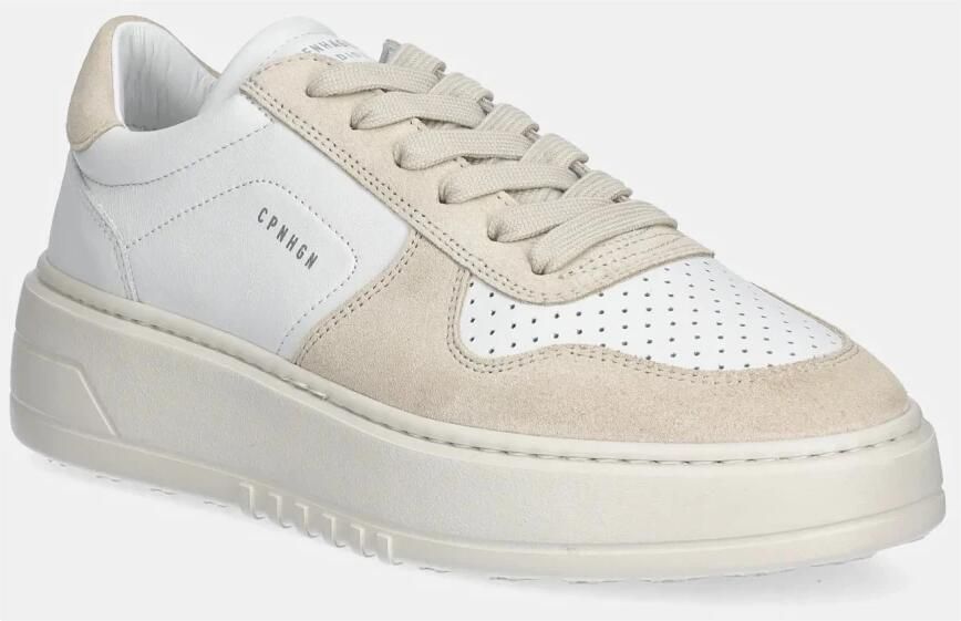 Copenhagen Studios Crèmekleurige ronde sneakers met reliëflogo Beige Dames - Foto 2
