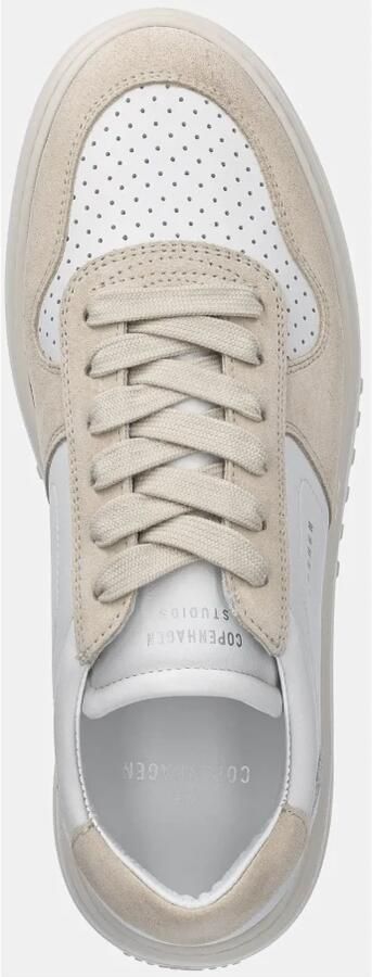 Copenhagen Studios Crèmekleurige ronde sneakers met reliëflogo Beige Dames - Foto 4