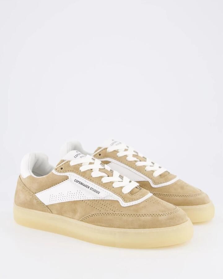 Copenhagen Shoes Leren Mix Dames Sneaker Sand Wit Green - Foto 5