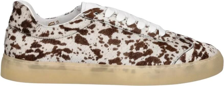 Copenhagen Studios dames sneaker Rivox koeienhuid beige bruin - Foto 3