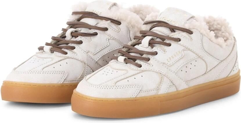 Copenhagen Studios Copenhagen CPH63 witte damessneaker vintage look met wol gevoerd - Foto 6