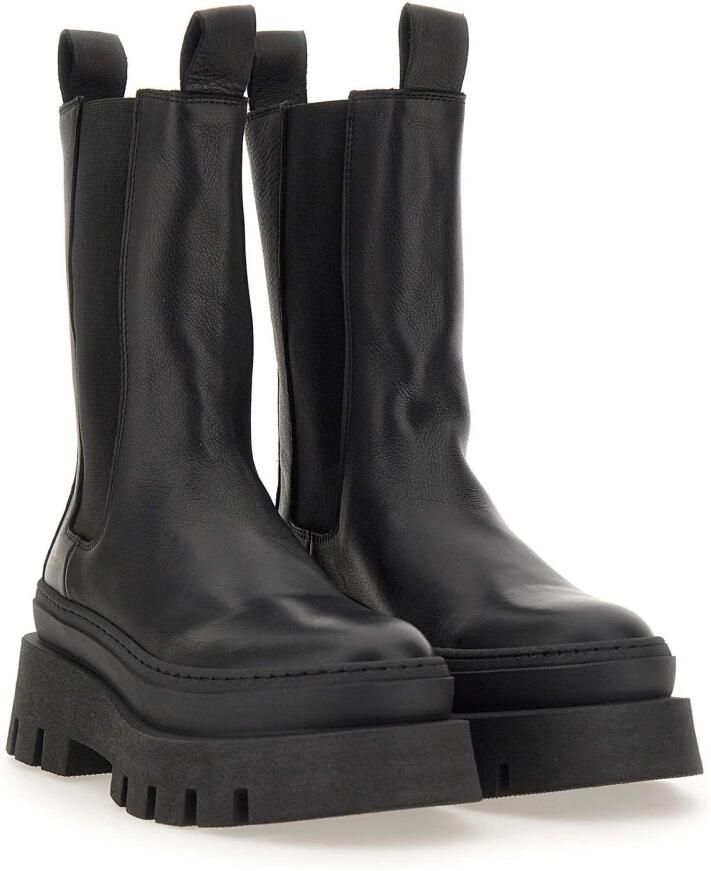 Copenhagen Shoes Stijlvolle Chelsea Boots met plateauzool Black Dames