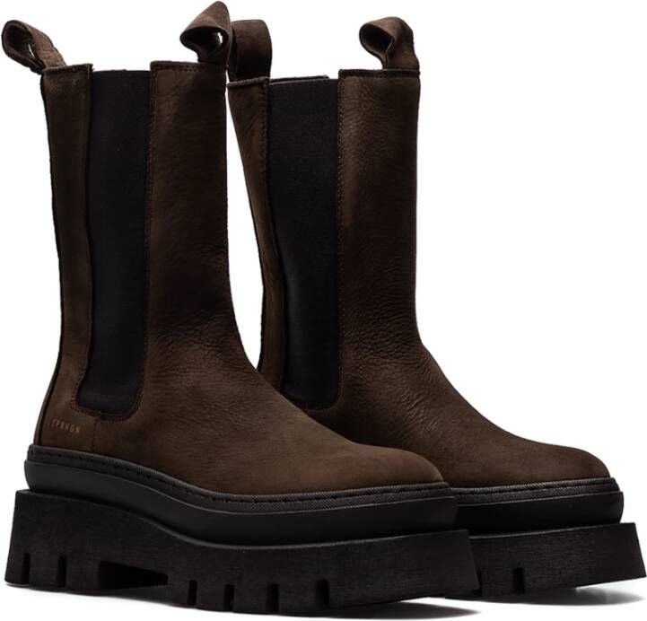 Copenhagen Shoes Dames Enkellaarzen CPH 685abuc Choco Bruin
