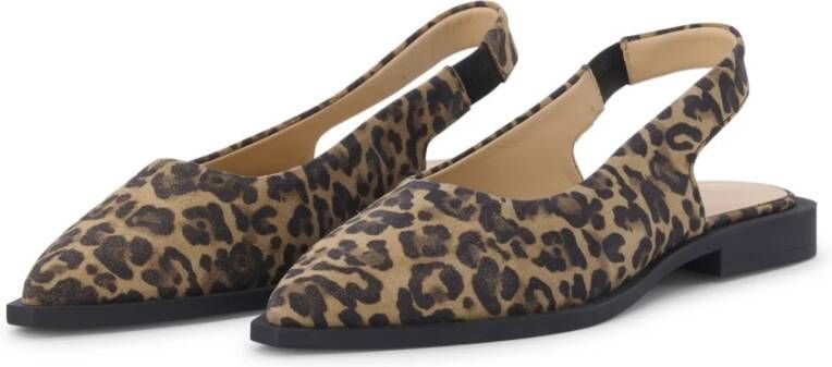Copenhagen Shoes Dierenprint Leren Slingback Sandalen