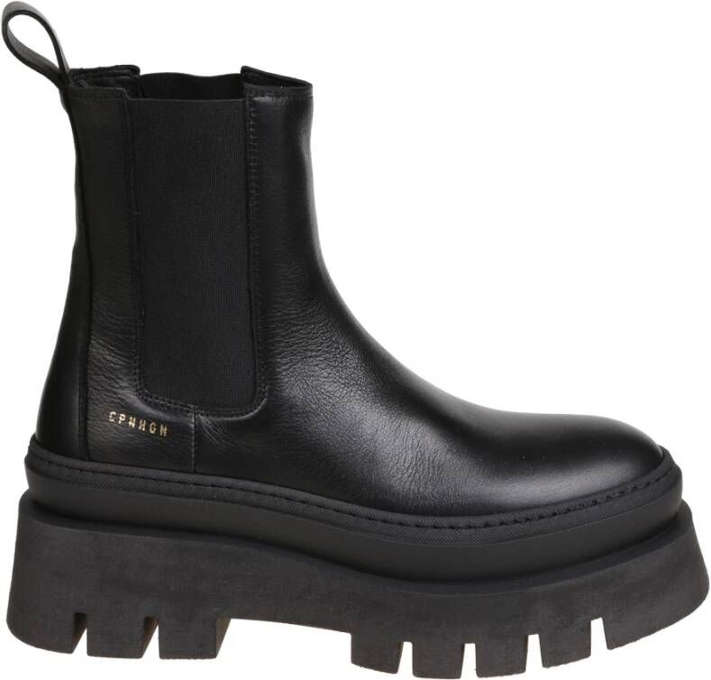 Copenhagen Shoes Elegante Chelsea Boots van Leer Black Dames
