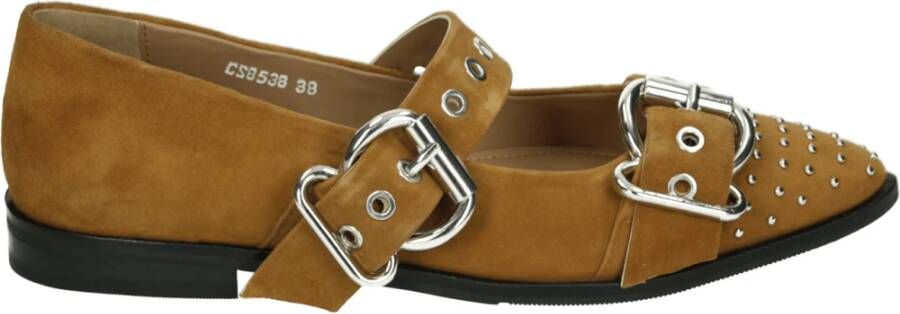 Copenhagen Shoes FUTURE VIBES SUEDE CS8538 Ballerinaschoenen Cognac