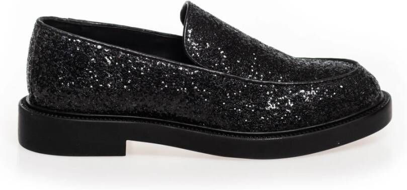 Copenhagen Shoes Glitter Loafers met Rubberen Zool Black Dames