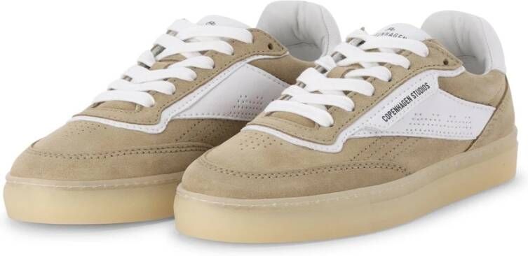 Copenhagen Shoes Leren Mix Dames Sneaker Sand Wit Green Dames - Foto 2