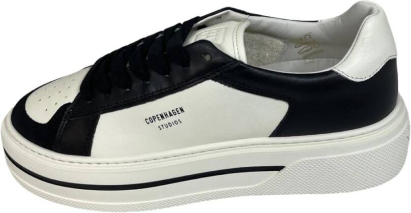 Copenhagen Shoes Leren Mix Dames Sneaker Zwart Wit White Dames